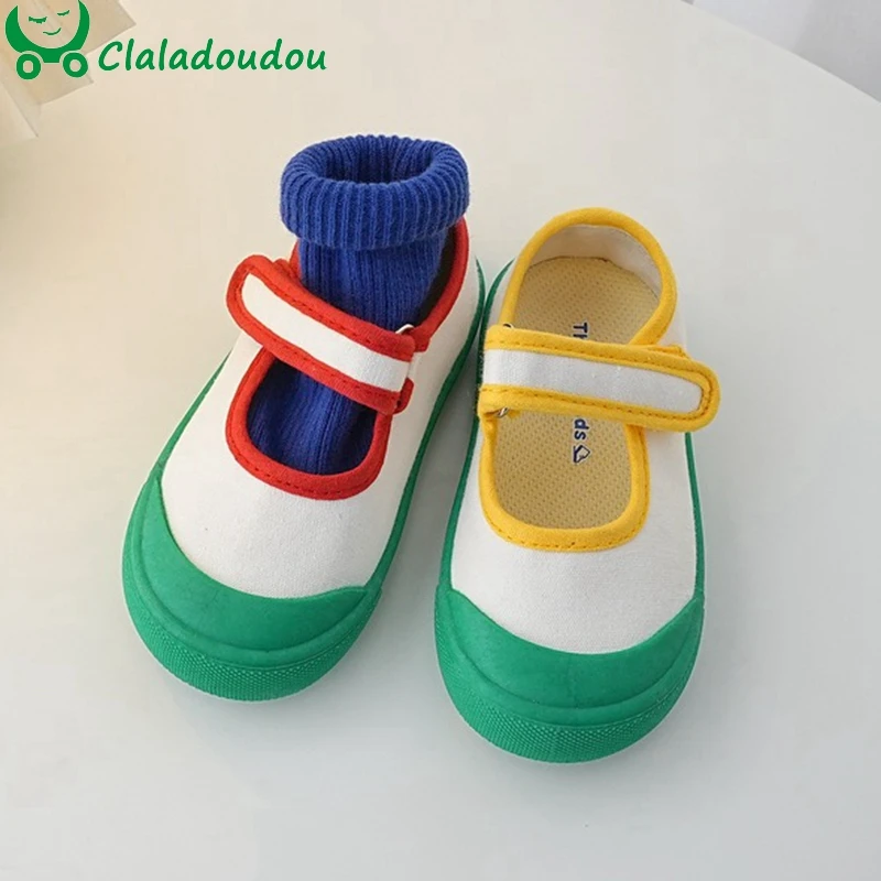 

ДЕТСКИЕ Текстильные кроссовки 14-19 см, мягкие резиновые школьные ботинки для малышей на весну, детская повседневная обувь на возраст 1-6 лет, ...