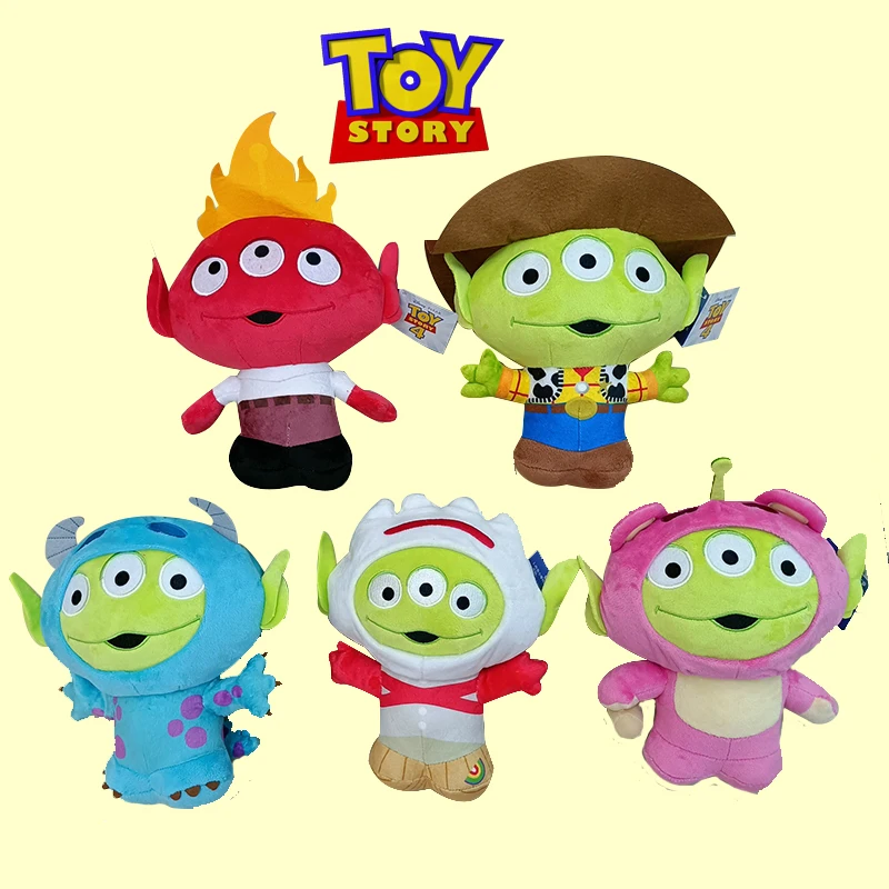 

Kawaii Disney Toy Story Alien Cos Lotso Sullivan Nemo Woody Plush Keychain Dolls Cartoon Soft Stuffed Keyring Cars Decor Pendant