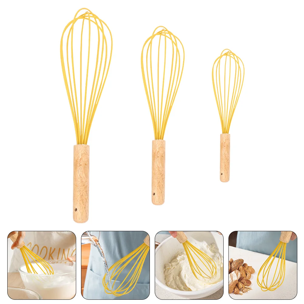 

3 Pcs Egg Whisks Balloon Whisk Mixer Whisk Kitchen Whisks Epoxy Stirrer Hand Egg Whisk Whisk Kitchen Tool