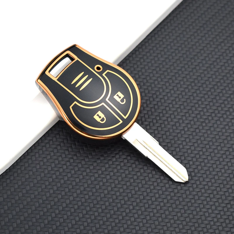 

2-кнопочный чехол для дистанционного ключа, защитный чехол для Nissan Qashqai Altima Maxima Sentra Versa Sylphy Cube Juke Rogue Micra