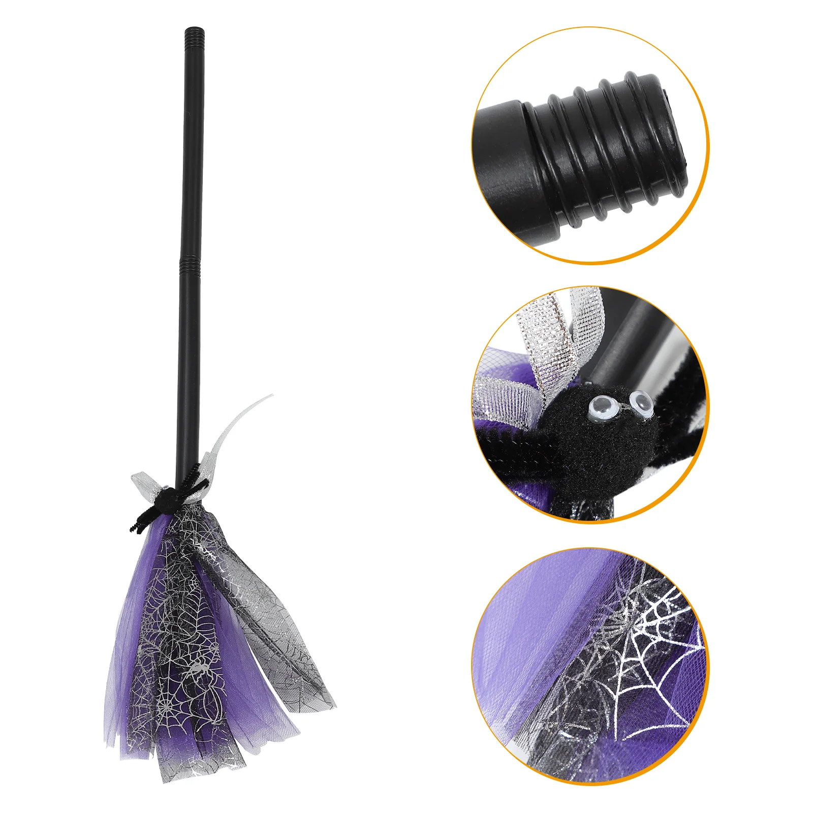 

Witch Broom Funny Durable Kids Multipurpose Cosplay Witch Broom Costume Accessory Witch Broom Witch Broomstick