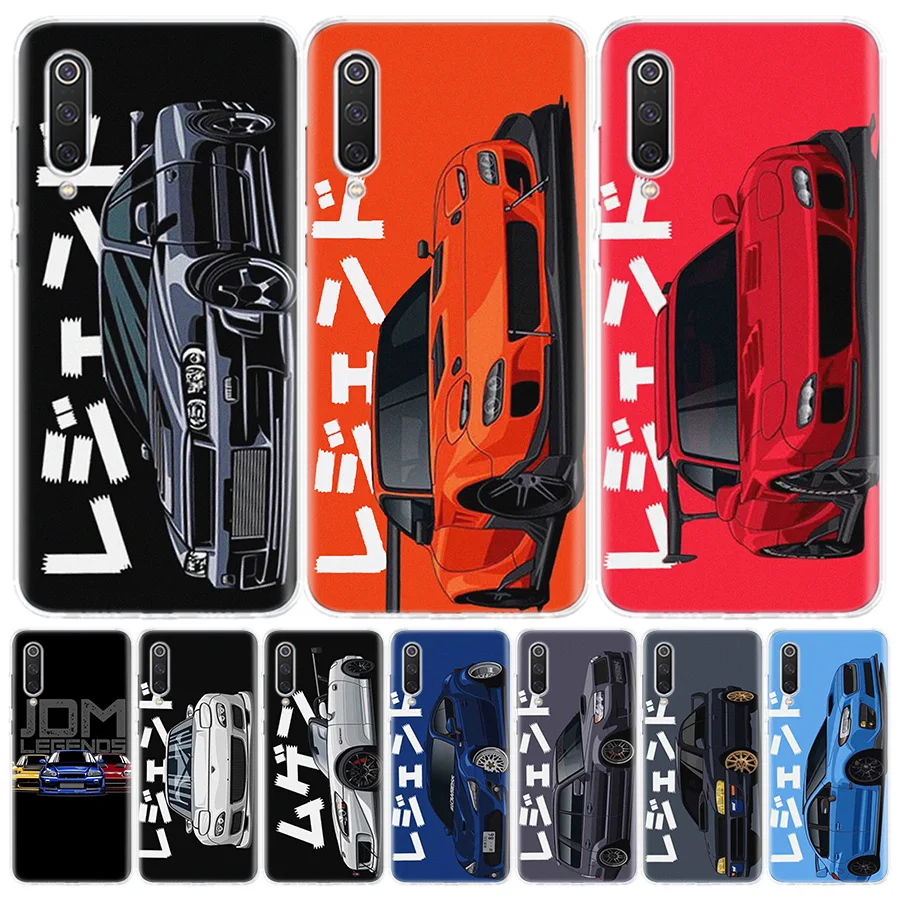 

JDM Tokyo Drift Sports Car Silicon Call Phone Case For Xiaomi Redmi Note 10 Pro 11 9 10S 8 9S 8T 7 9A 9C 9T 7A 8A 6 6A Cover
