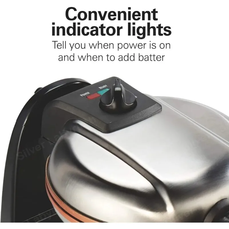 Бельгийская вафельница со съемными антипригарными пластинами одинарным