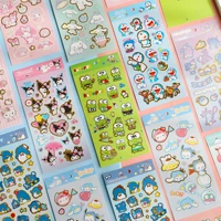 sanrio cute collection series cartoon animal leaflet pvc waterproof bronzing sticker hand account korean diy stationery sticker