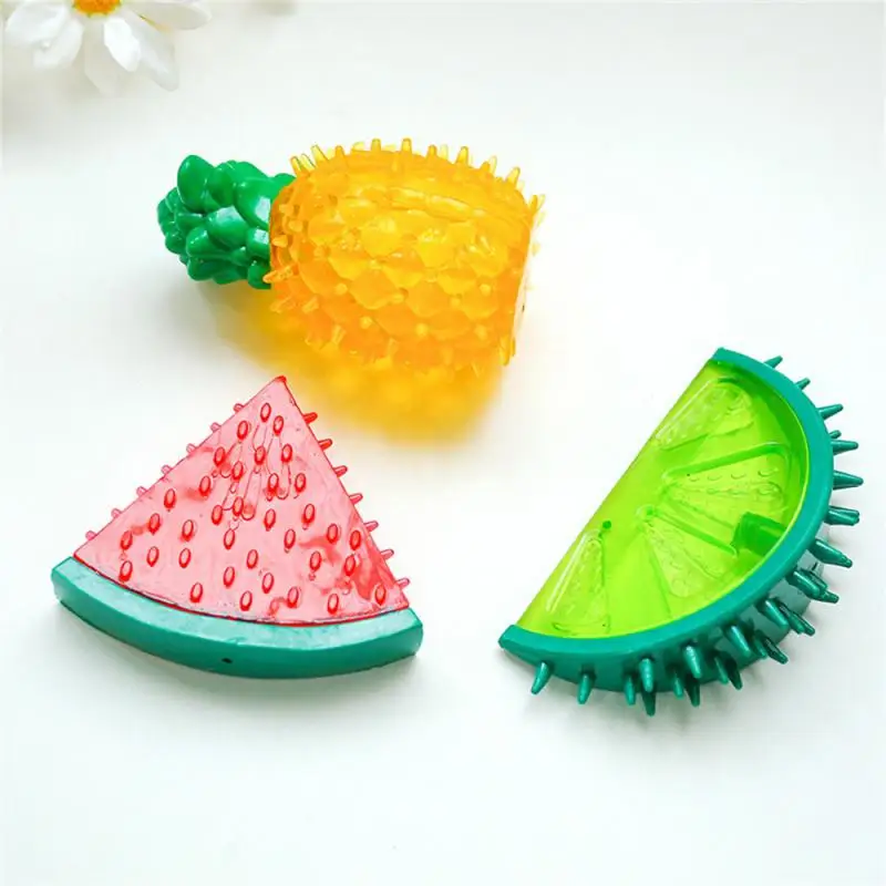 

Dog Chew Toys Tpr Durability Pet Fruit Puppy Dog Accessories Dog Toys Red/green/yellow For All Pets Bite Resistant Cute Funny