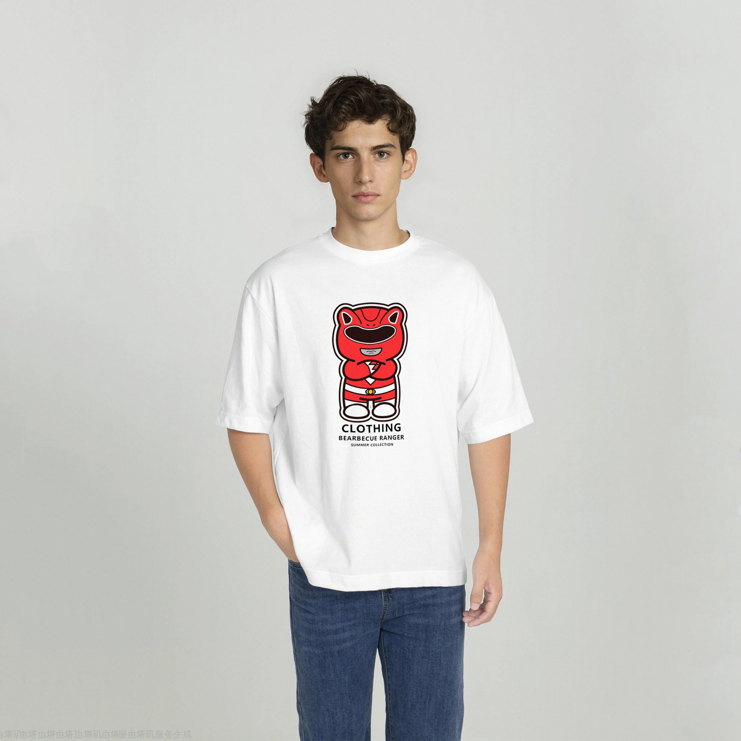 

Original Design Summer Collection Pure Cotton Round Neck Printing Short-sleeved T-shirt Men