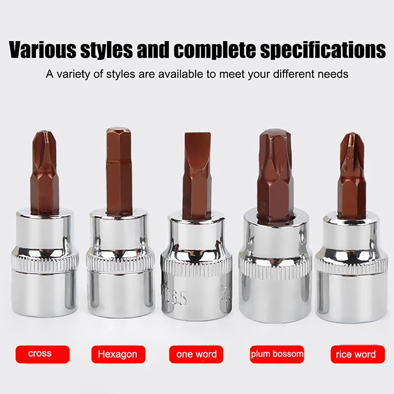 3 5-дюймовые торцевые головки Torx T20/30/40/45/50/3/8 S2 сталь длина 48 мм серебристый