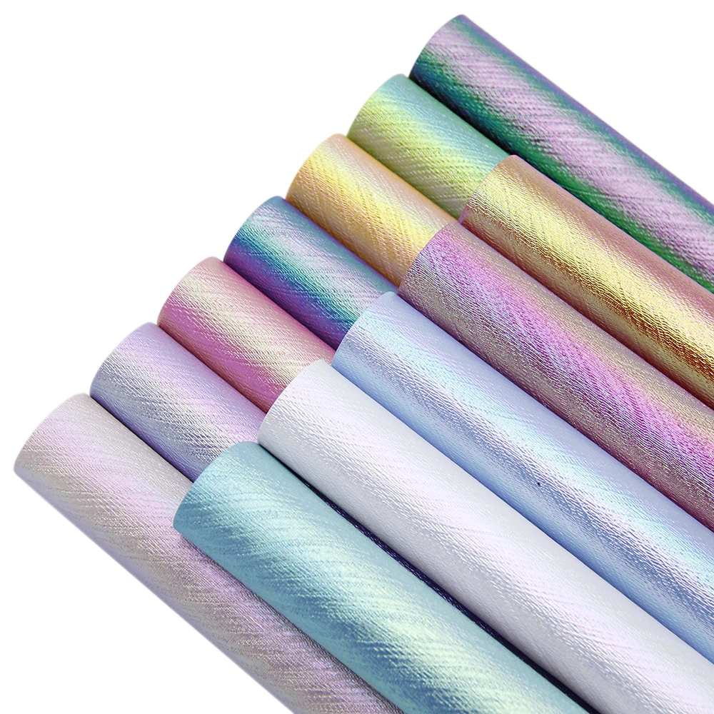 Голографические лазерные листы из искусственной кожи объемный рулон ткани
