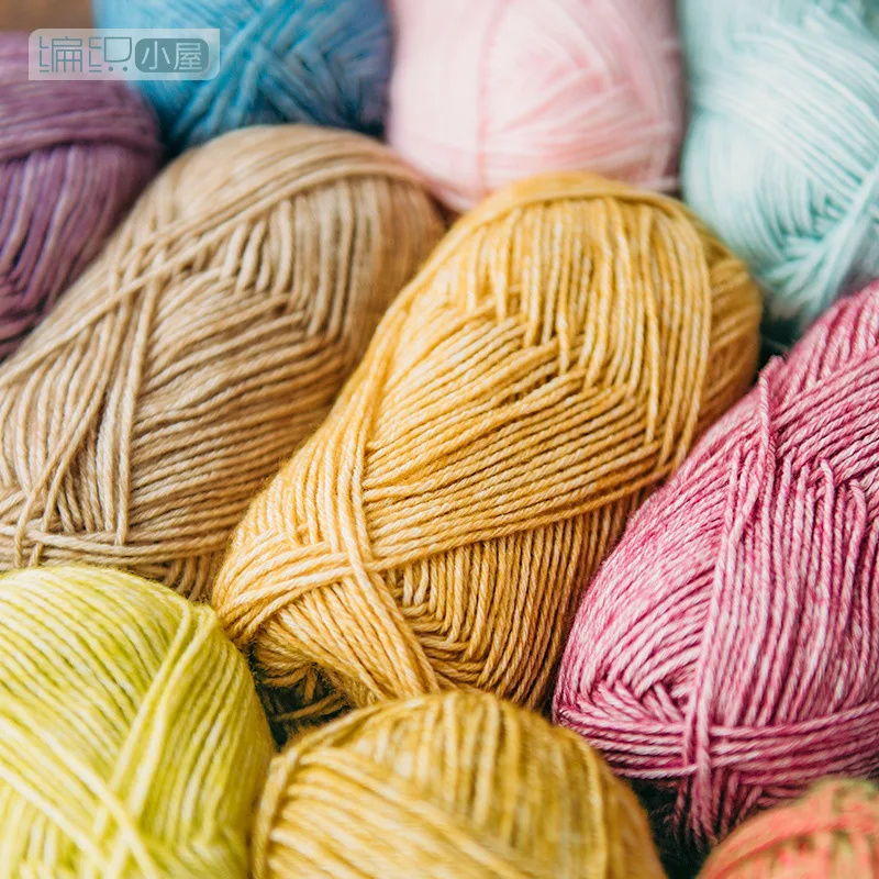 And wool sheep woven and crocheted Cotton thread into sweaters hats wrists handicrafts 50g/ package |