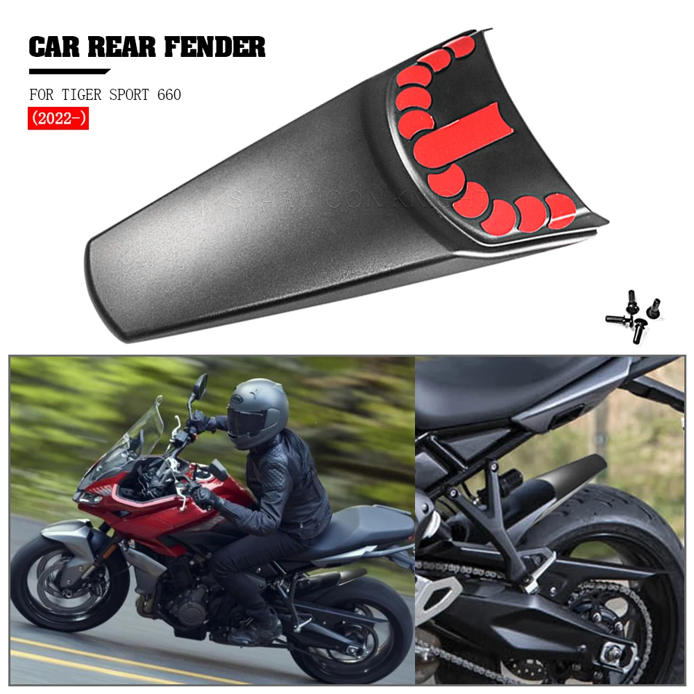 

ABS Rear Fender For Tiger Sport 660 2022 2023 - Motorcycle Mudguard Extender Mudflaps Extension