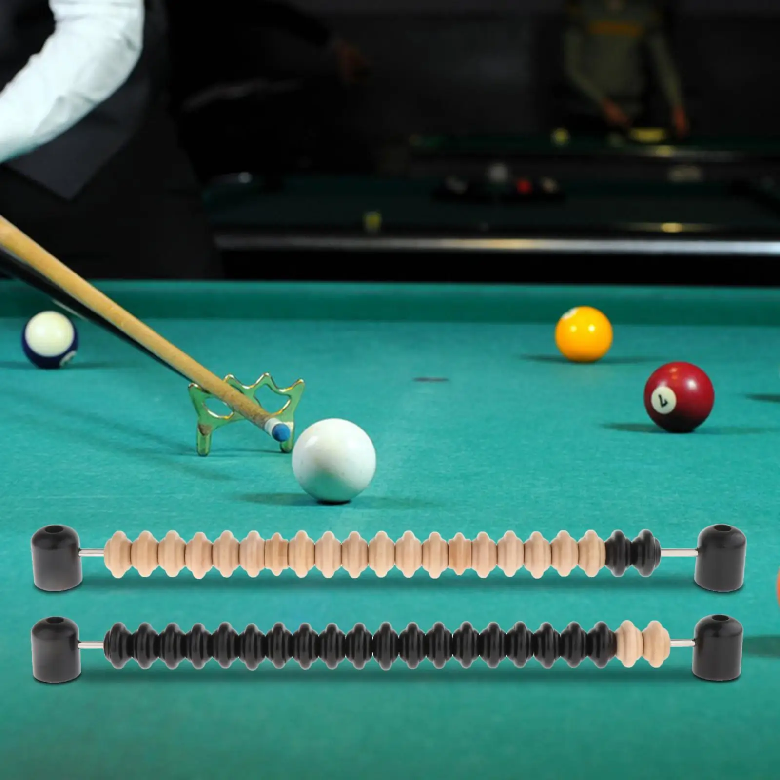 

2Pcs Wooden Shuffleboard Score Keeper Abacus Bead Scoring Unit Club Accessories Scoring for Tabletop Games Player Referee Gear