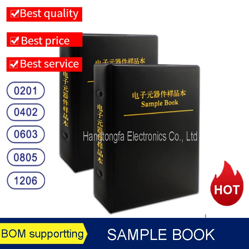 0603 1% Resistor Sample Book  0R-10M 170valuesx50pcs=8500pcs 2R 33K 1M 1R-10M SMD 1/10W Resistor Kit 0R~10M 0R