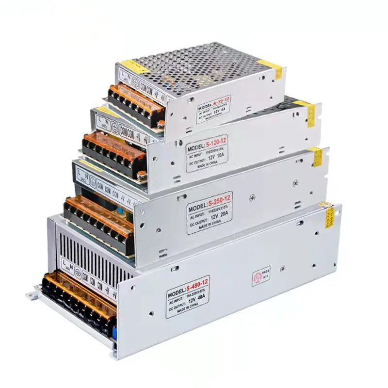 

Switching Power Supply Light Transformer Portable Power Station 12 V Volt 220V To 12V AC-DC 100W 200W 300W 400W for LED Strips