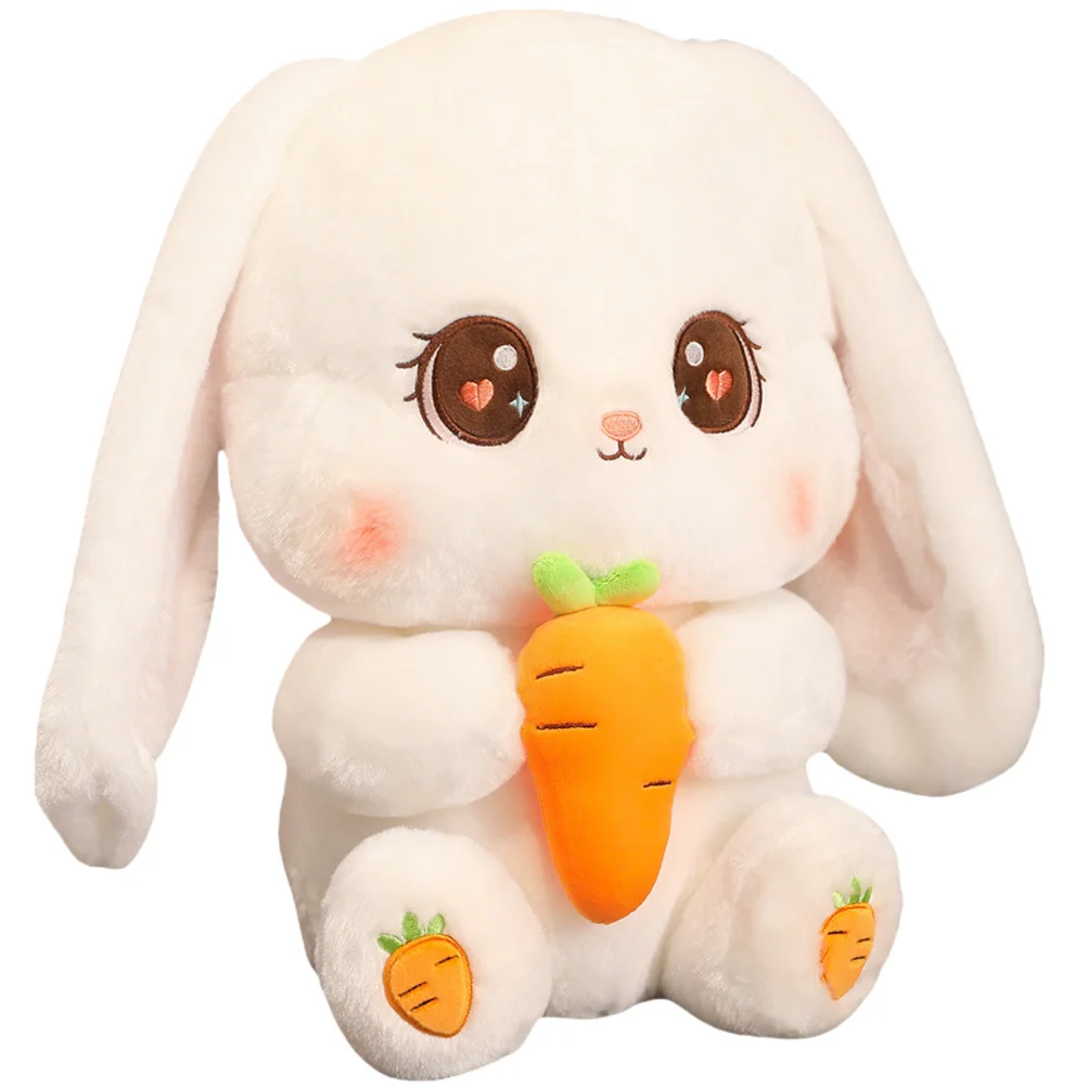 

Мягкая игрушка кролик, плюшевые животные, кролик, детский Фермерский домик, диванная подушка, игрушки для детей, белая игрушка
