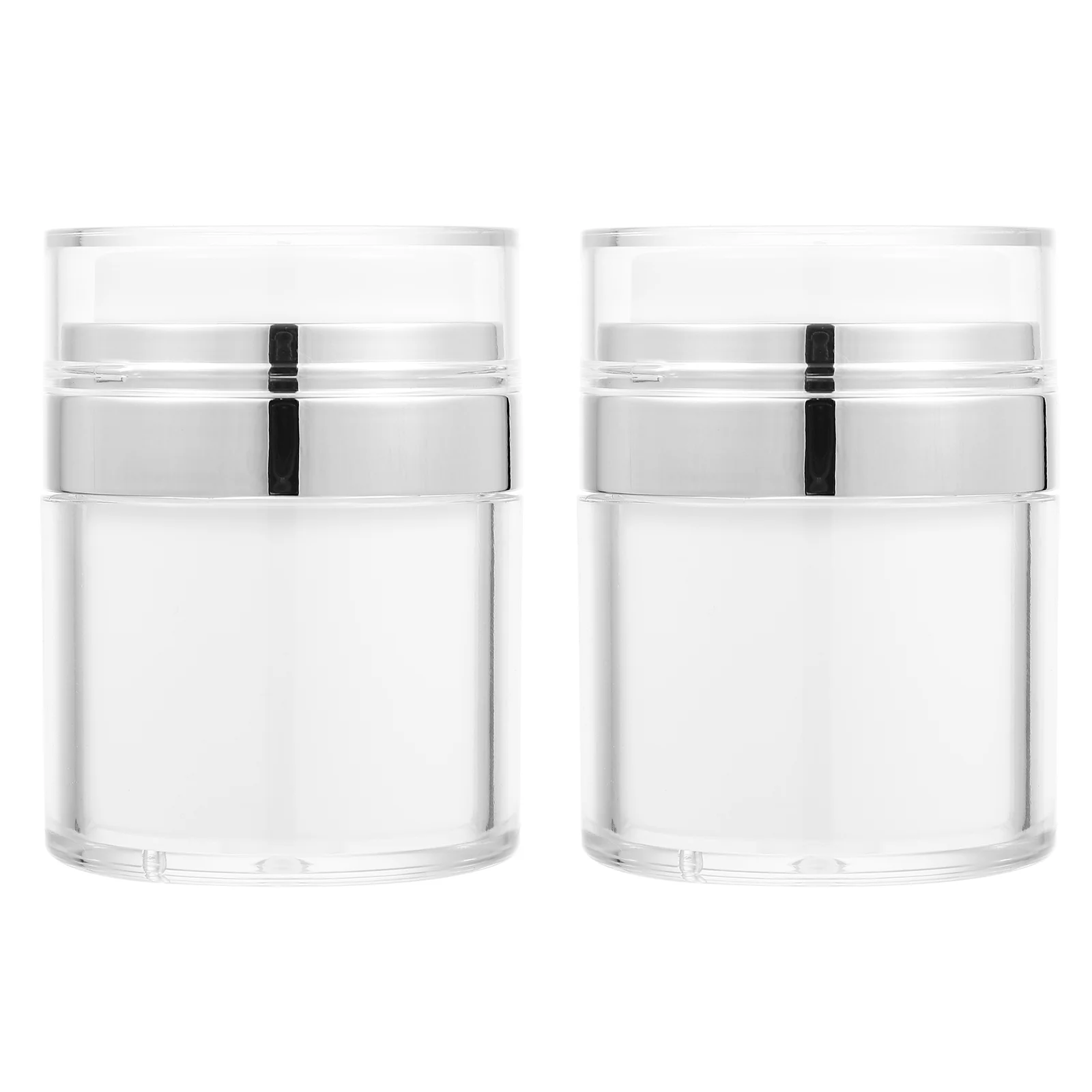 

2 Pcs Eye Cream Bottle Lotion Sub Package Container Multipurpose Pump Air White Travel