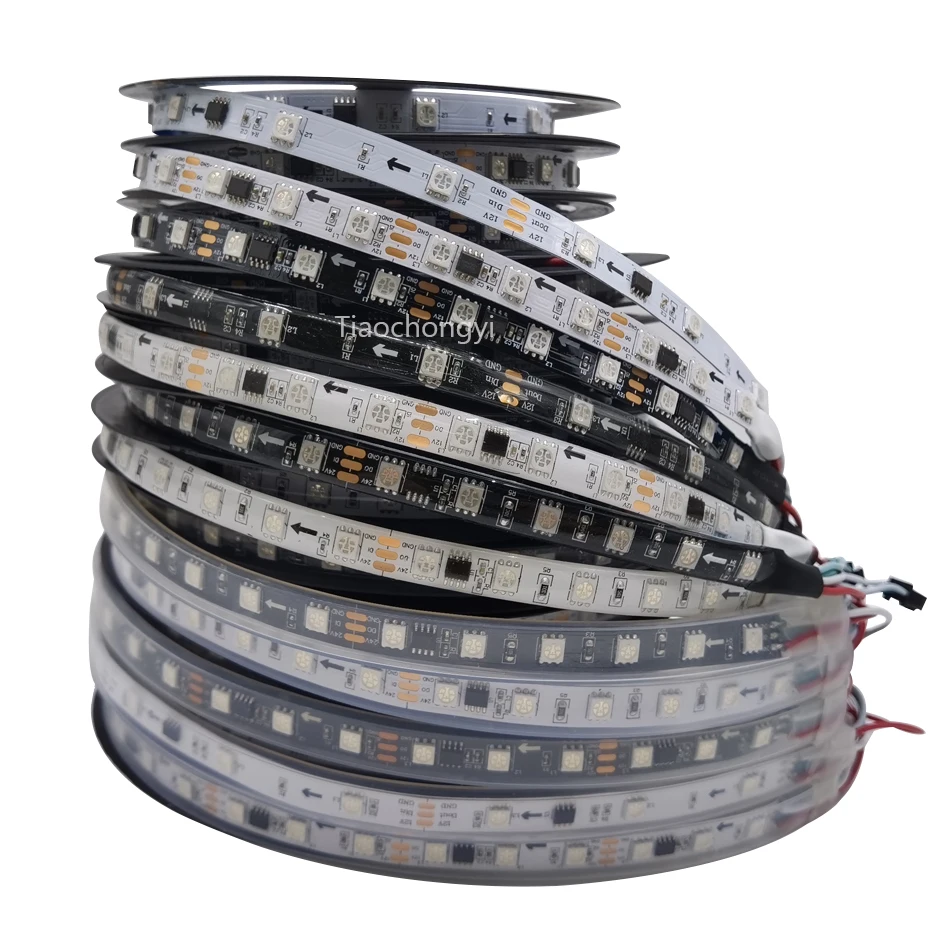 

DC24V WS2811 IC RGB Led Strip Light 5050 SMD Addressable 60LEDs/m External 1 IC Control 6 Leds Bright Normal Led Lights 1m/2m/5m