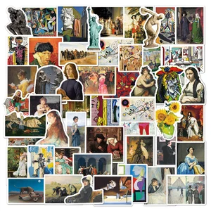 103052pcs world artist work painting david aesthetic stickers decal motorcycle laptop phone skateboard art graffiti sticker free global shipping