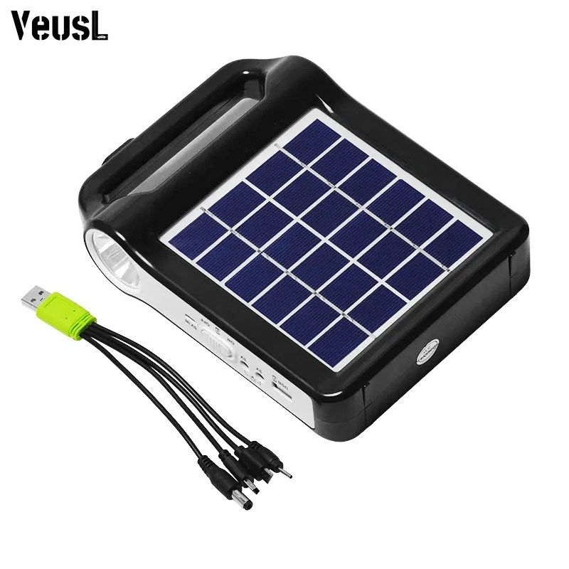 

Портативная аккумуляторная Солнечная панель с USB-зарядкой, 6 в