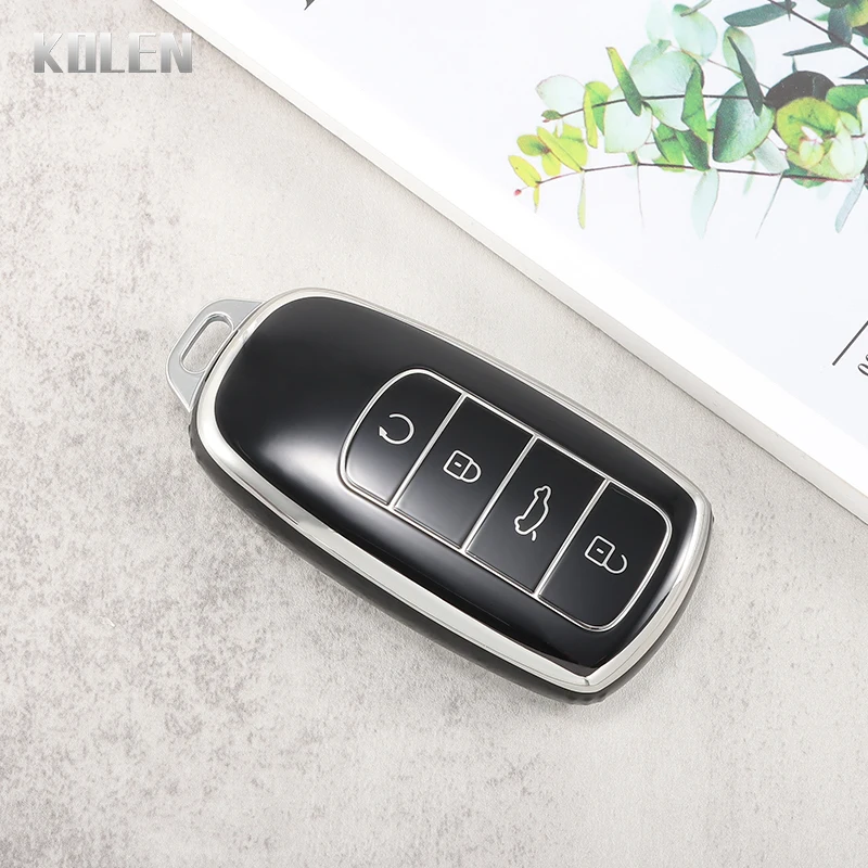 

Новый чехол из ТПУ для автомобильного смарт-ключа для Chery Tiggo 7 Pro 8 PLUS Arrizo 5, дистанционный ключ, 4 кнопки, защитный держатель, брелок без ключа