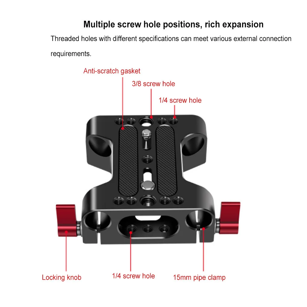 

Camera Sturdy Small Mounting Clamp Holder Clamps Multifunctional Cameras Cage Professional Mount Accessories Wide Application