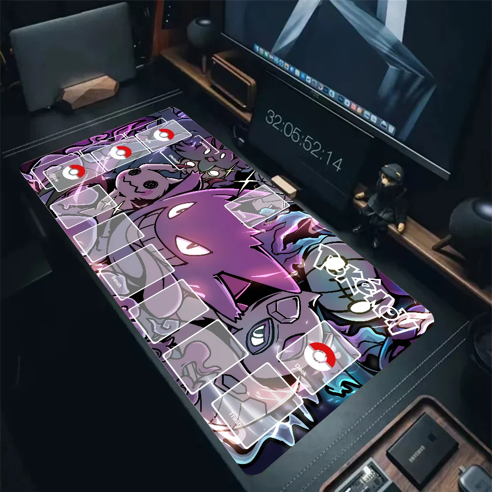 P-Pokemon-Gengar Grande CCG Mousepad Large Gaming Mouse Pad LockEdge Thickened Computer Keyboard Table Desk