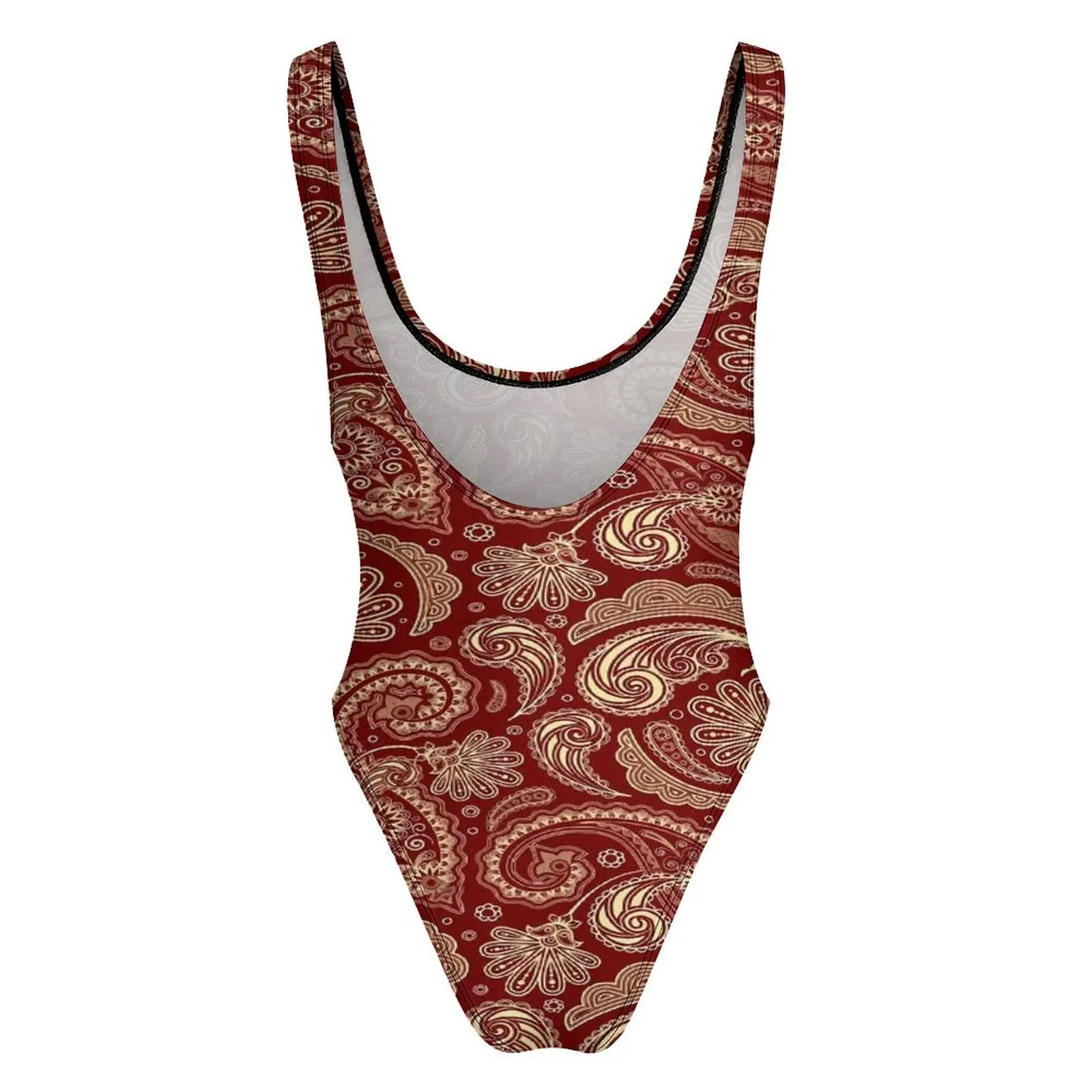 Винтажный женский слитный купальник с эффектом пуш-ап