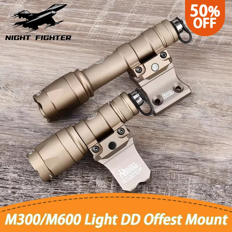 Тактический страйкбол Surefir M300 M300A M600 M600C Flahslight с DD крепление со смещением Fit 20 мм Rail