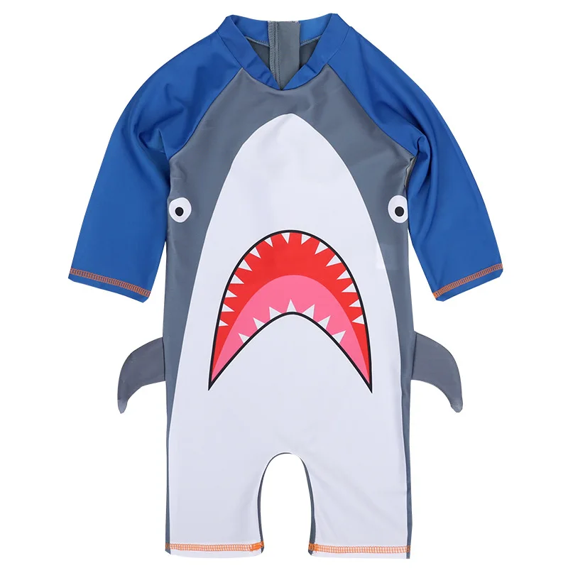 Baby Boy Swimwear One piece Swimsuit Children's Bathing Suit UV Protection Shark Print Swimming for Boys Beach Pool Clothes |