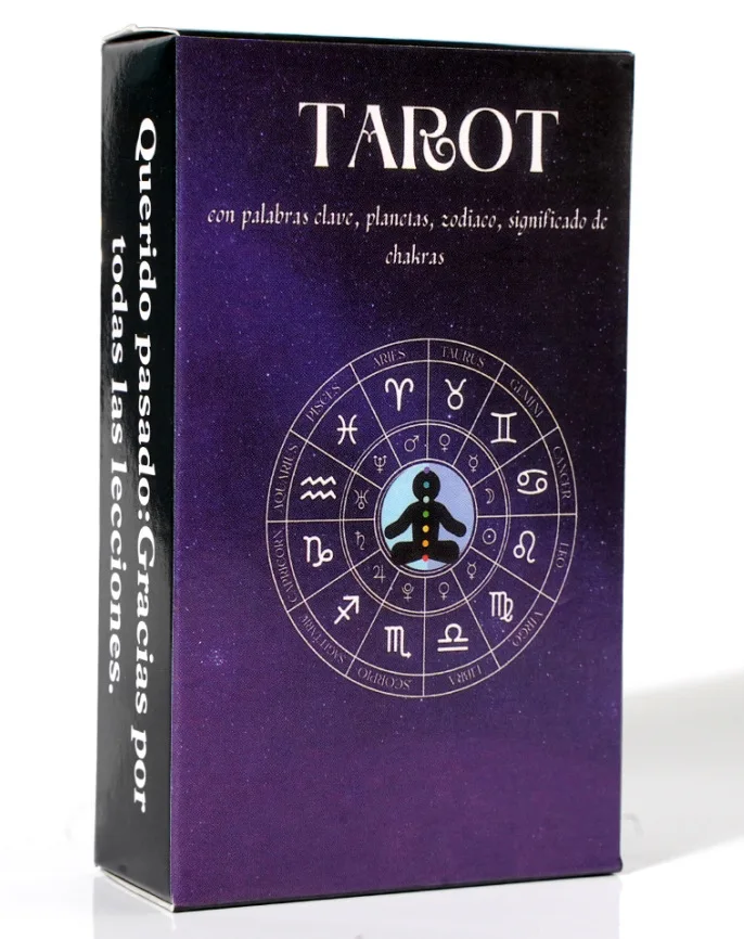 

Новинка 78 шт. палуба Таро с испанской раскладкой для настольных игр, палуба Для Таро-карт с направляющим руководством, что означает гадания, ...