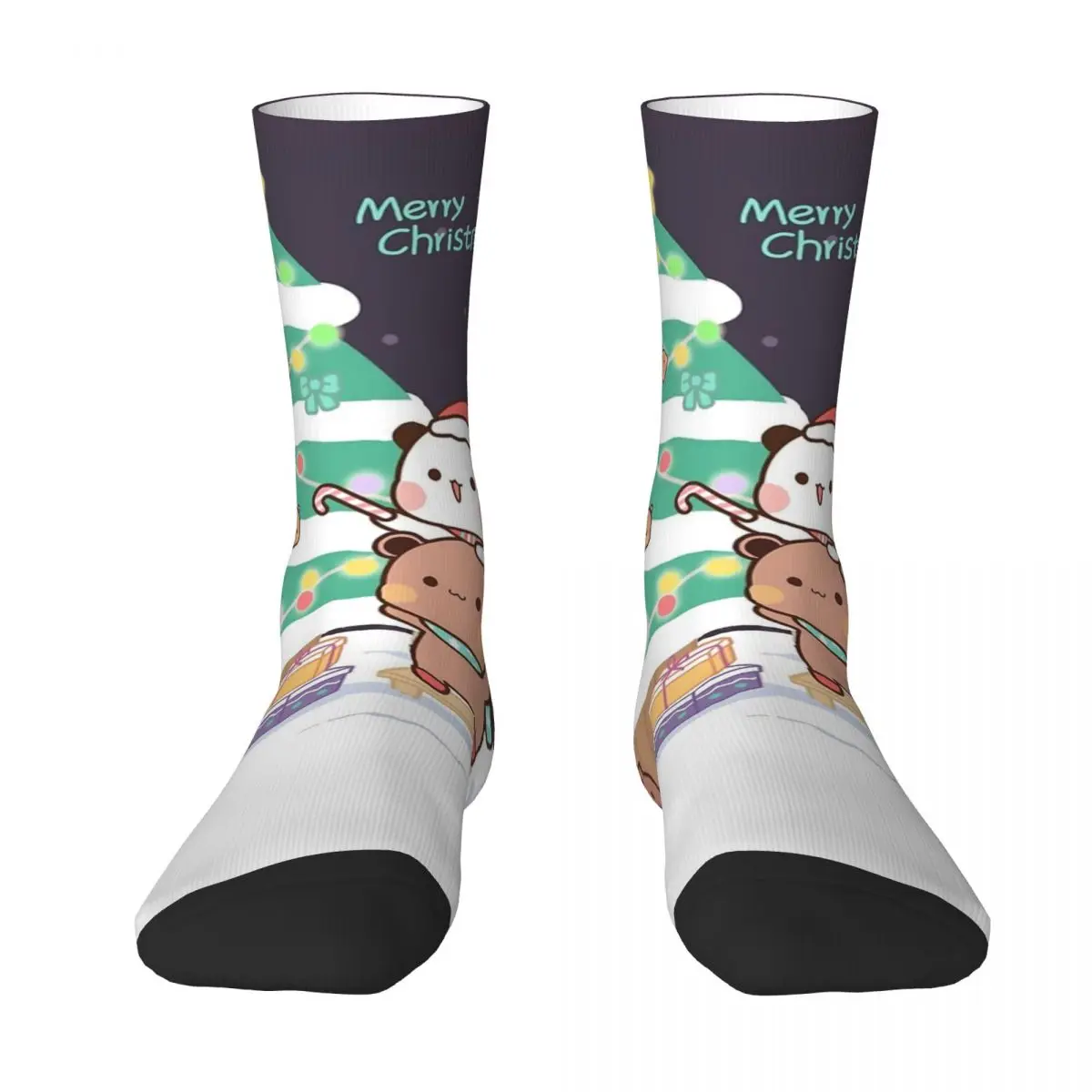 

Panda Brownie Bear Mochi Cats Socks Harajuku Sweat Absorbing Stockings All Season Long Socks Accessories for Unisex Gifts