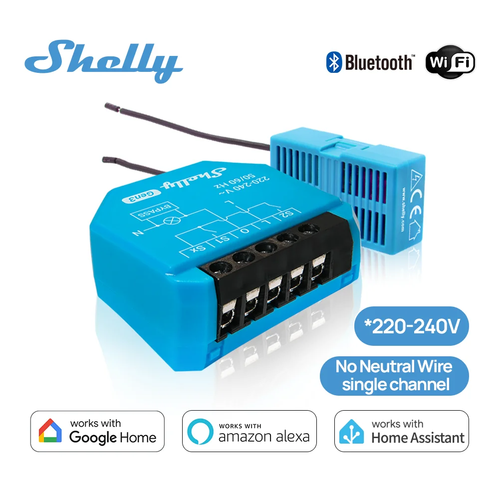 

Shelly 1L Gen3 Wi-Fi умный выключатель