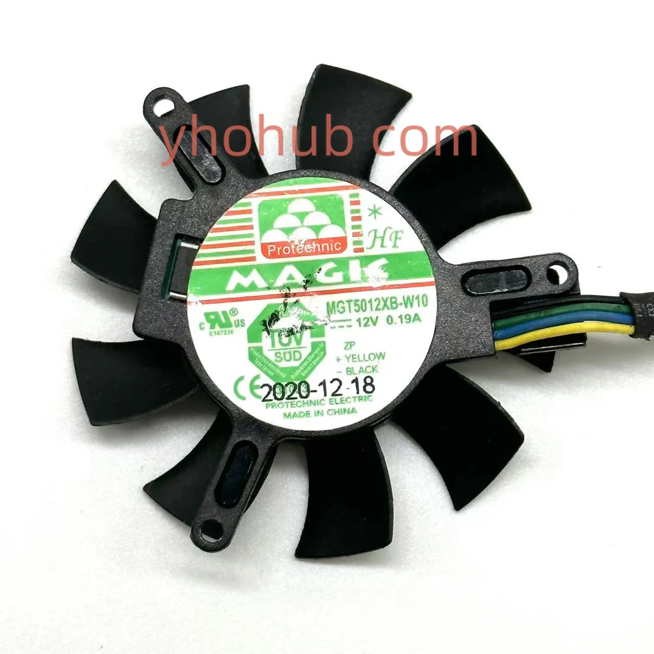 Волшебная модель, вентилятор охлаждения сервера, 12 В постоянного тока, 0,19 А, 50x50x10 мм, 4 провода