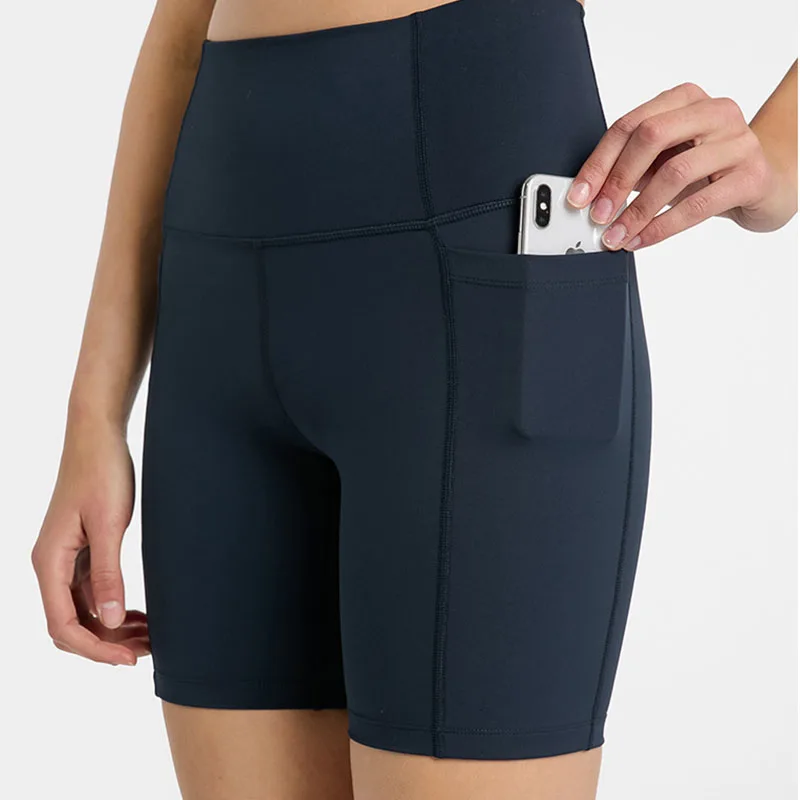 

Женские шорты для йоги с карманами, с высокой талией