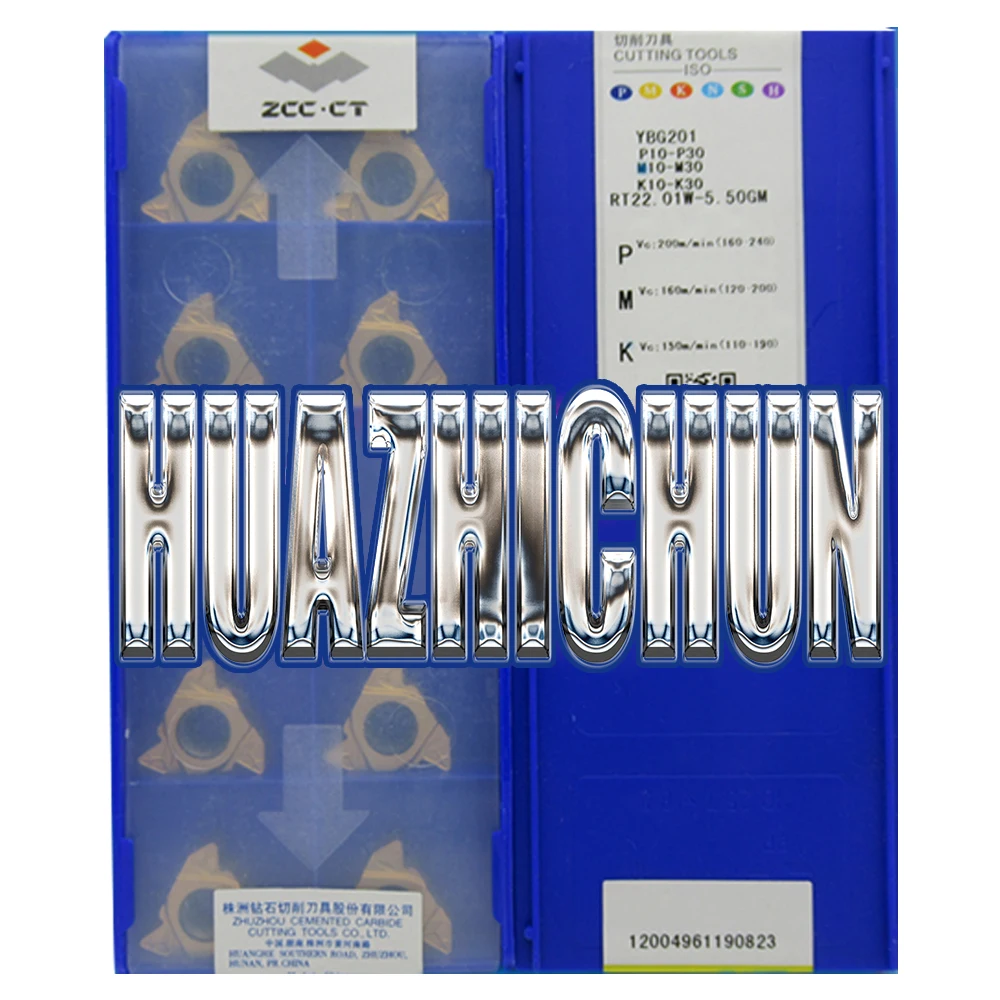 HUAZHICHUN YBG201 205 RT22.01W-N55P N60P Твердосплавные вставки Инструменты для токарных станков