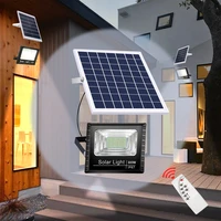 solar led light outdoor solar panel led lamp solar spotlights remote control solar refletor wall lamp house garden