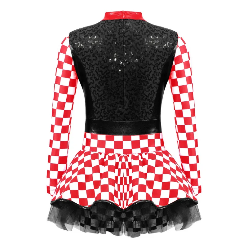 Детский карнавальный костюм на Хэллоуин гоночный для водителя чарлидинга