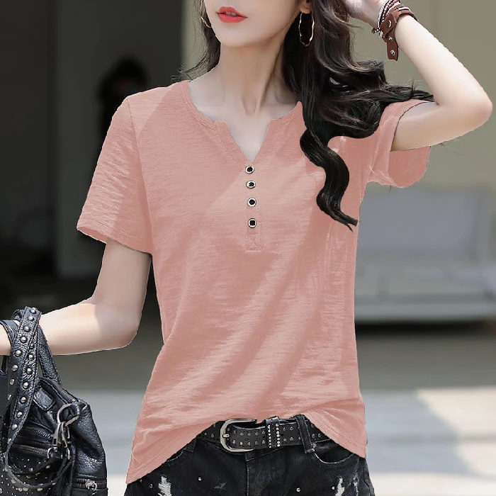 Гуанчжоу 3 линии высокое качество Футболка женская Ishii одежда 2024 лето новый