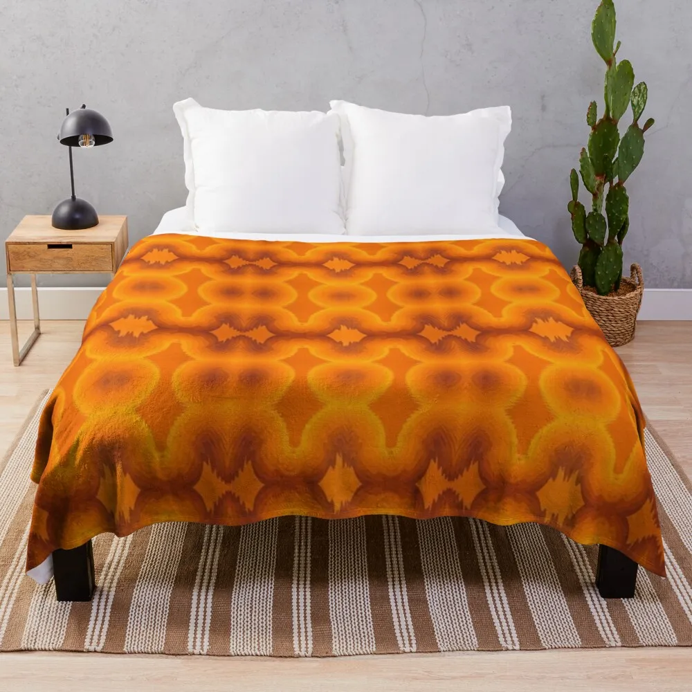 

Винтажное дизайнерское одеяло с узором 70-х