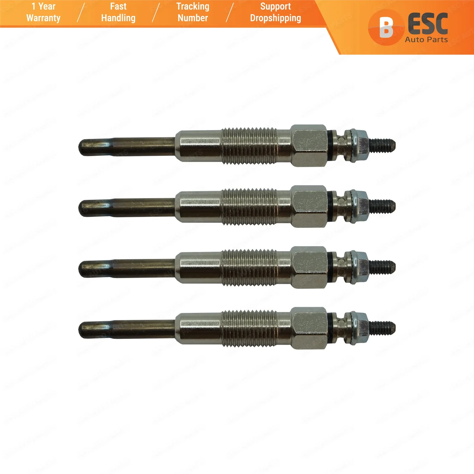 

ESC Auto Parts EGP43-1 4 Pcs Heater Glow Plugs GX79, 350G,0100226354 for Renault Peugeot Citron Iveco 2.8-2.5 Ship From Turkey