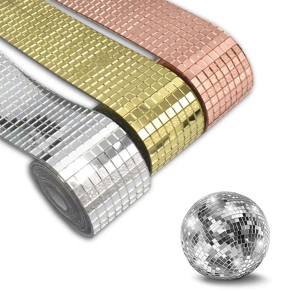 

Self-Adhesive Real Glass Craft Mini Square Mirrors Mosaic Tiles Stickers for Bathroom DIY Handmade Craft Home Decoration Making