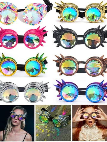 Spiky Kaleidoscope Steampunk Goggles