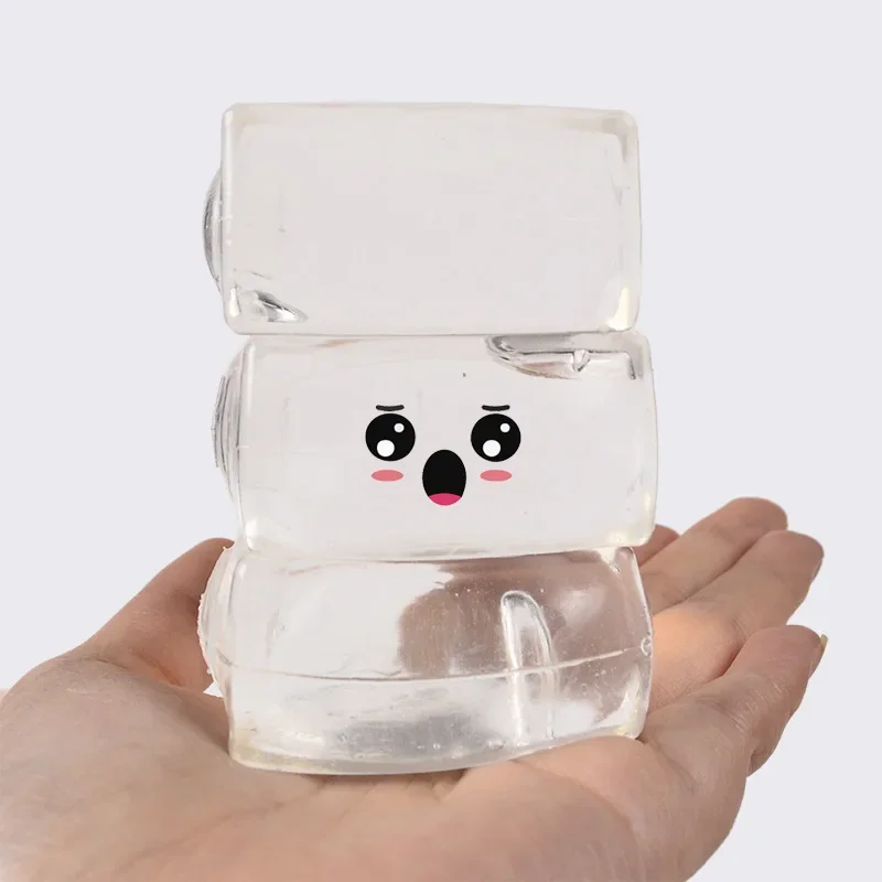 Мягкие Прозрачные Кубики для льда из термопластичной резины блестки с медленным