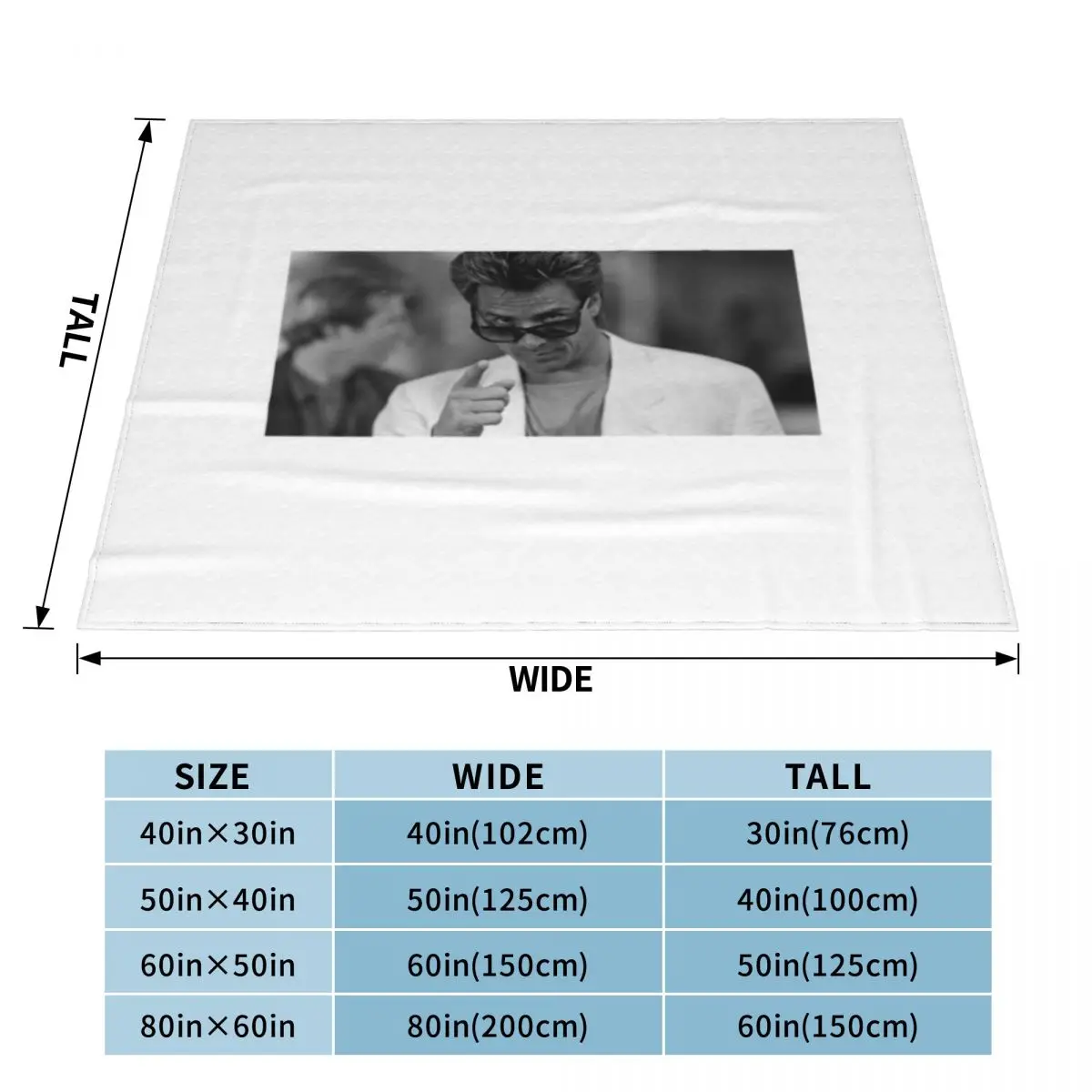 Ультрамягкое одеяло из микрофлиса Don Johnson Like Sonny Crockett