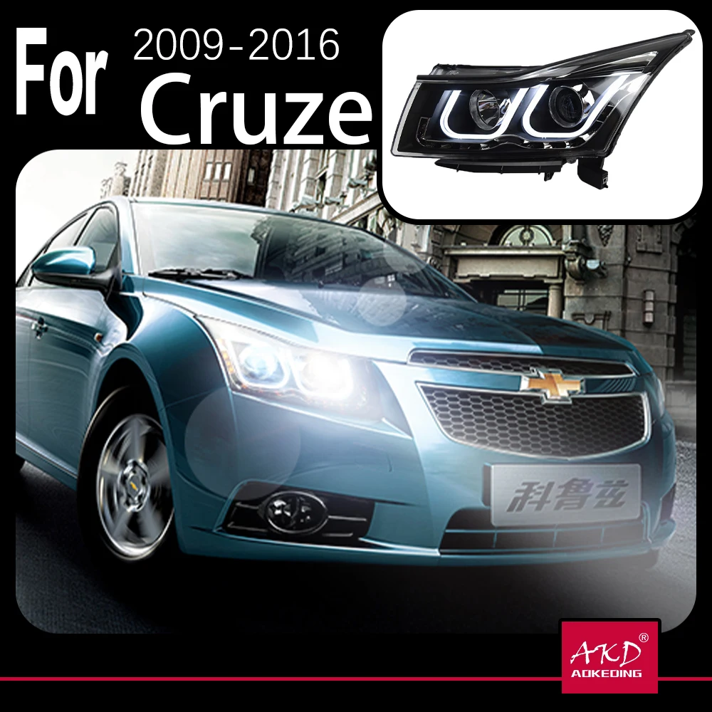 Модель автомобиля AKD фара для Chevrolet Cruze фары 2009-2016 светодиодный ная DRL Hid