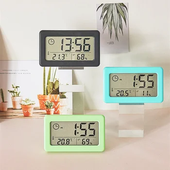 Mini LCD Digital Table Dashboard Desk Electronic Clock For Desktop Home Office Silent Desk Time Display Clock 1