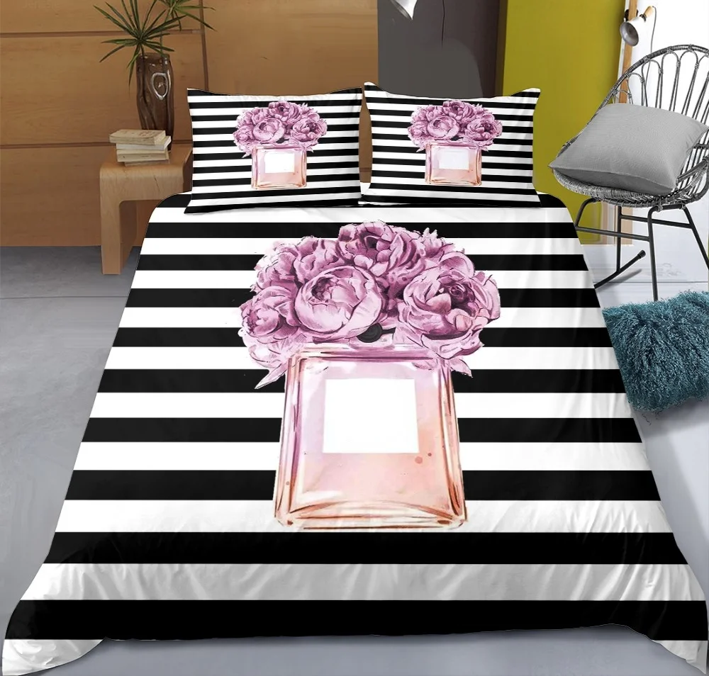 Новая сумка с флаконами для духов пододеяльник цветочным принтом роскошное