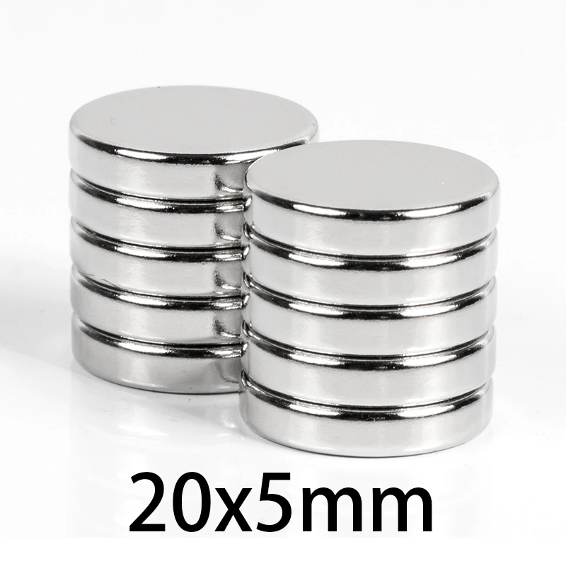 

2/5/10/15/20/30PCS 20x5 mm Round Rare Earth Neodymium Magnet N35 Disc Search Magnet 20x5mm Permanent Magnet 20*5 mm