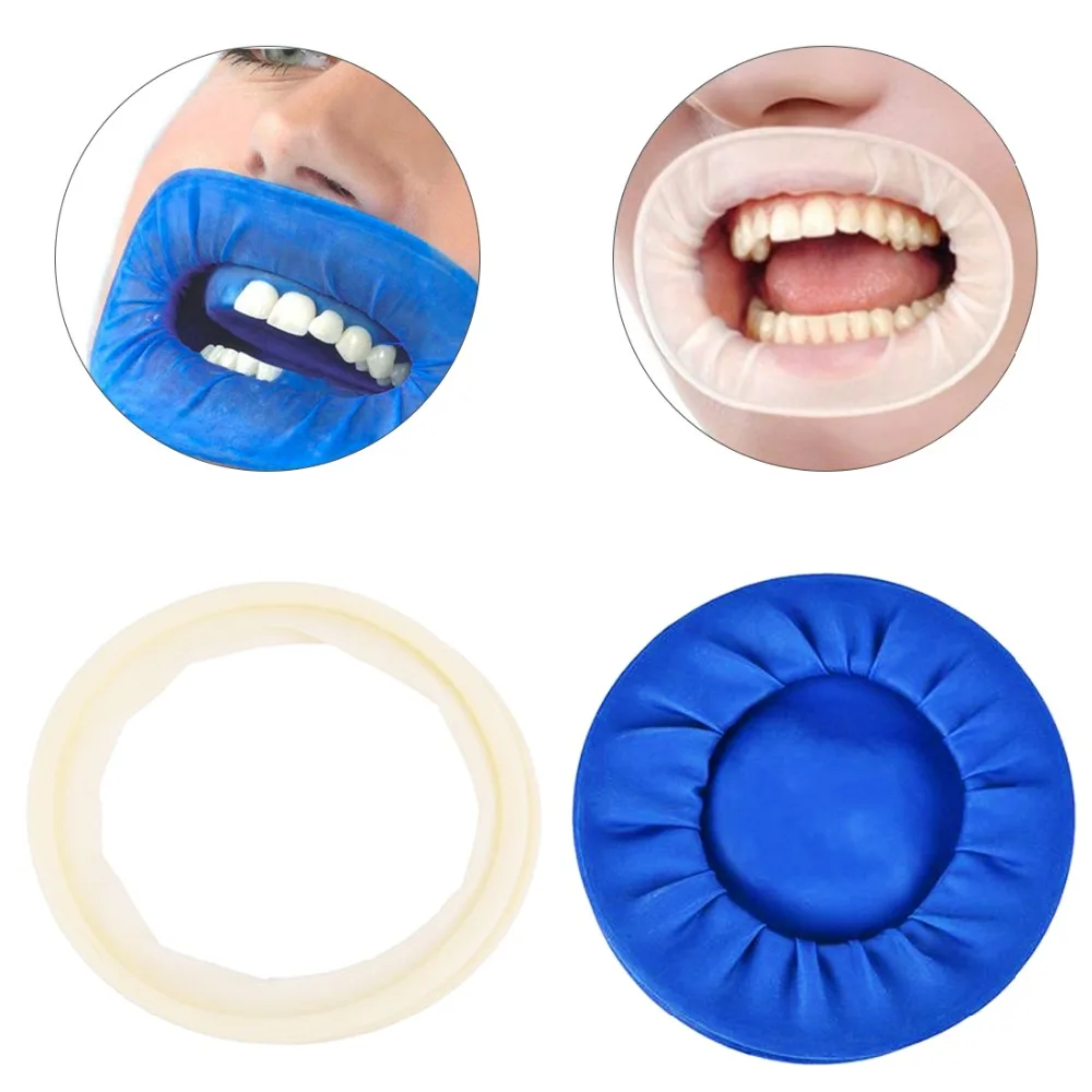 

10pcs Rubber Dam Dental Mouth Opener Dentistry Cheek Retractors O Shape Oral Hygiene Tooth Whitening dentistry materials