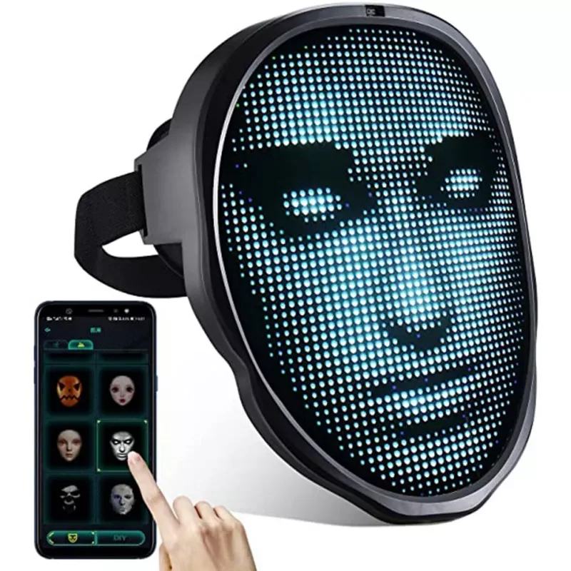 

Mask Neon Led Luminous Mask LED Light Up Changing Mask Variable Mask Carnival Festival Costume Props Masks