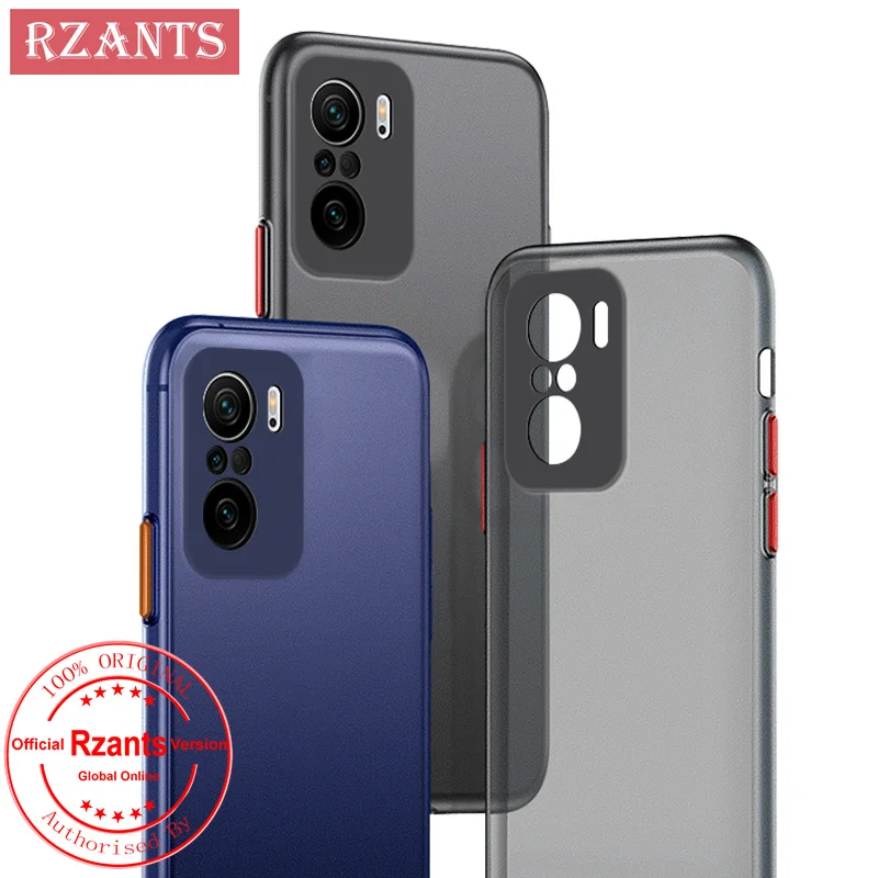 

Rzants For Xiaomi Poco F3 MI 11X Pro MI 11i Simple Phone Case [UU Thin]Matte Ultra thin Translucent Color buttons Phone Casing